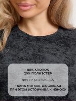Свитшот кофта черная варенка из футера оверсайз с манжетами