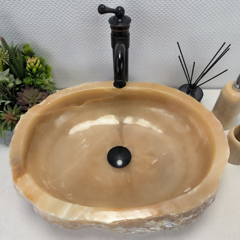 Раковина из оникса Erozy Yellow EO-62231 53*40*15 0095