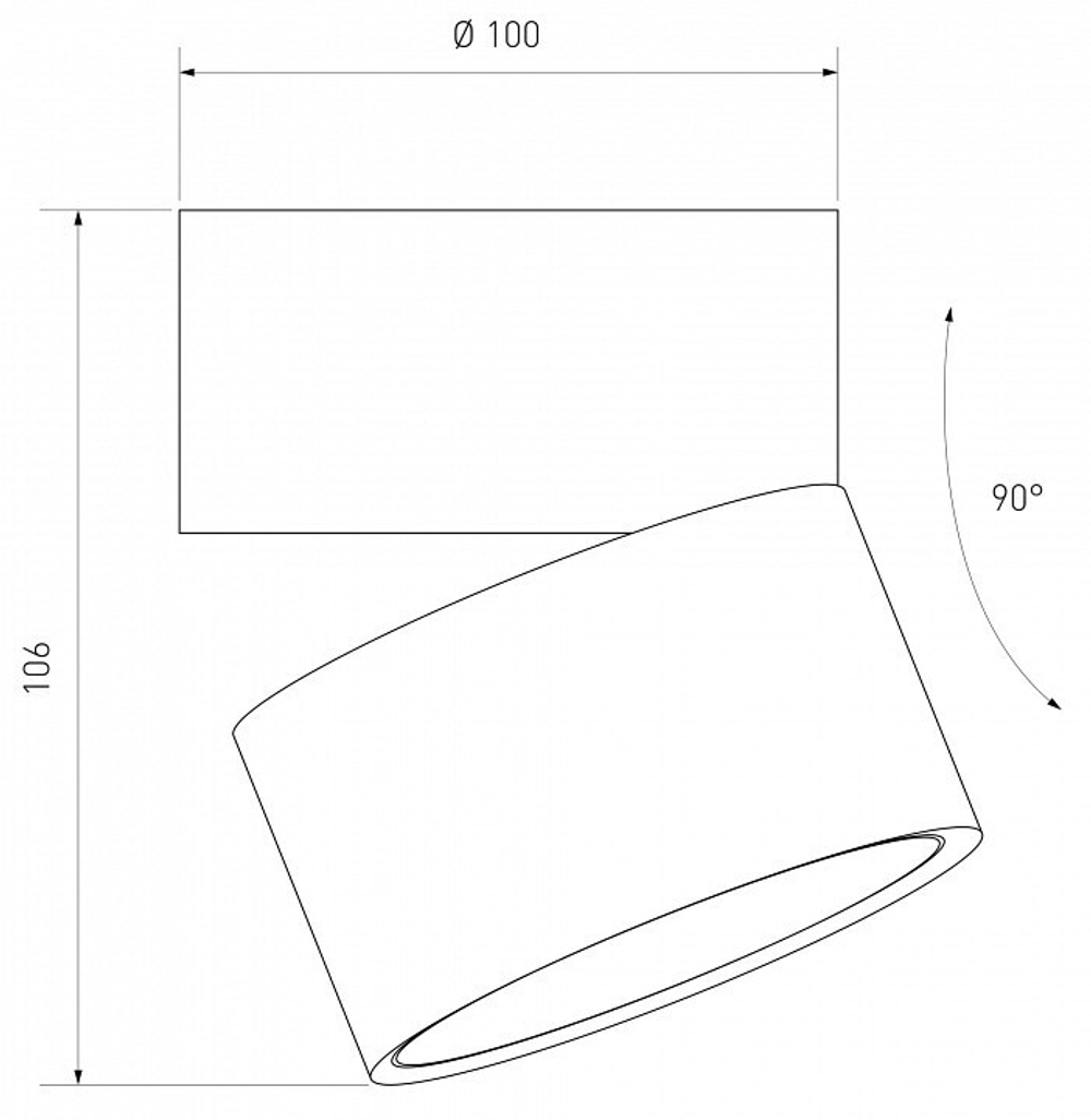 Накладной светильник Elektrostandard DLR031 15W 4200K 3100 черный матовый