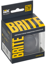 BRITE Светорегулятор поворотно-нажимной 600Вт СС10-1-0-БрМ маренго IEK