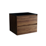 База под раковину Luka 600 подвесная, 2 выкатных ящика soft-close, С.Oak