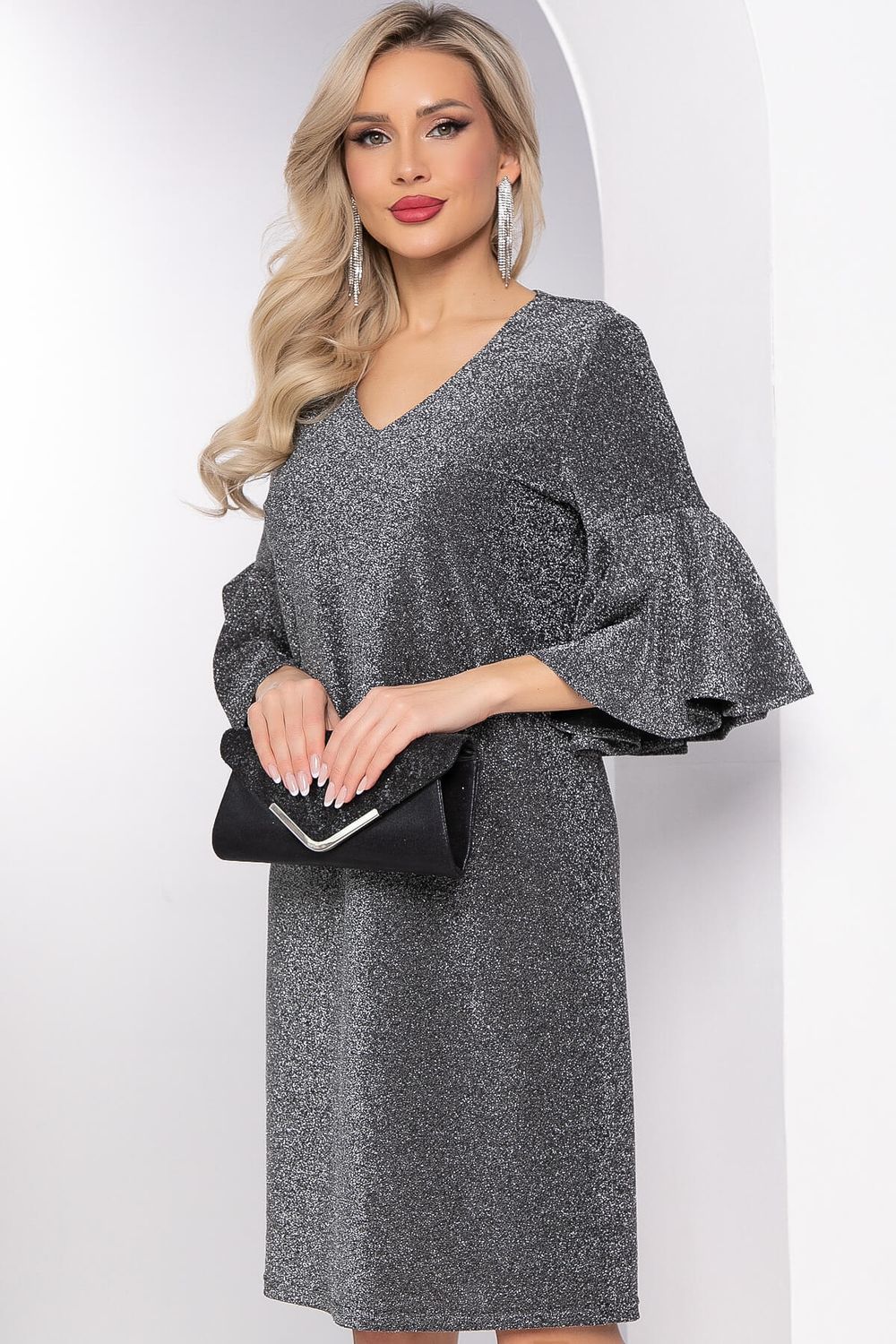 Платье "Кэрол" (серебро) П8028 LT Collection (Акция)