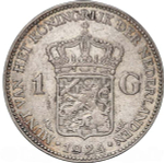 Netherlands, 1 Gulden, 1940 – Queen Wilhelmina (Utrecht Mint), XF