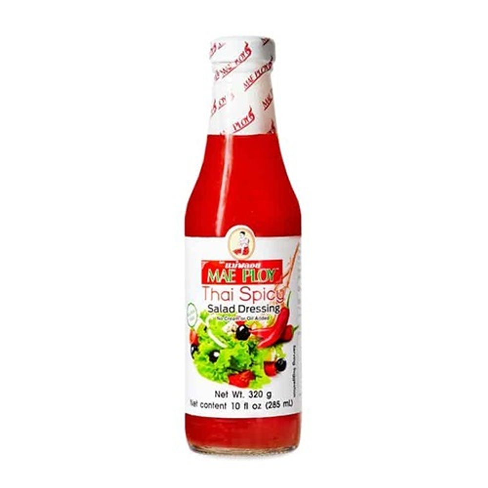 Дрессинг острый для салата в тайском стиле Mae Ploy Thai Spicy Salad Dressing 320 г (285 мл)