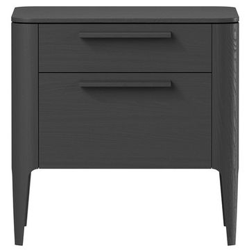 Тумба прикроватная Type oak 2 ящика ширина 50 см (черный)