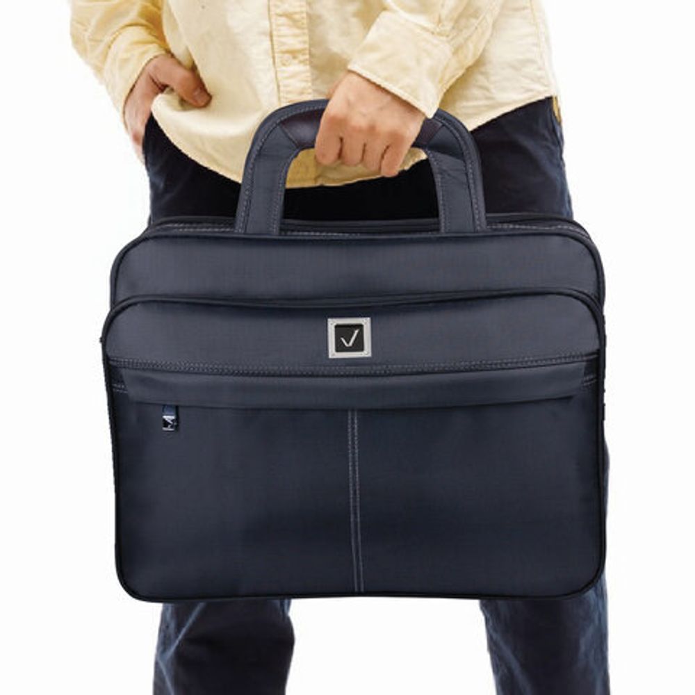 Сумка деловая BRAUBERG с отделением для ноутбука 14", "Control 1", 2 отделения, серая, 39х29х9 см, 240398