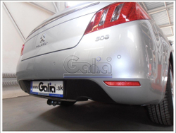 Оцинкованный фаркоп на Peugeot 508 седан, кроме GT 2011-2019 (без электрики), Galia P043C