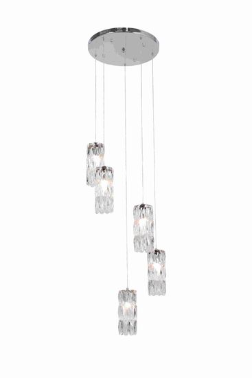 5076-5CR CHROME+CLEAR (1) Люстра NW #