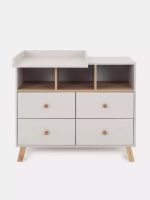 Комод с ящиком "Style" 80 см 2 ящика 2 отсека (арт.115) Crystal Beige