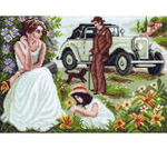 "Летний вояж"-1415 канва с рисунком