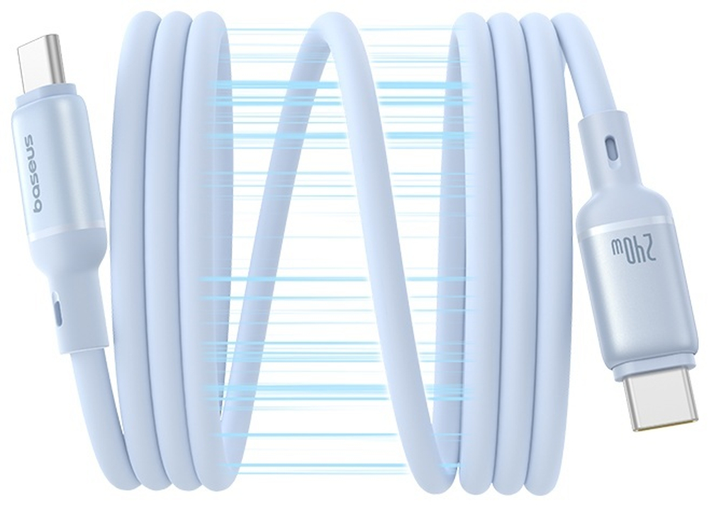 Кабель Baseus USB TypeC (M) голубой