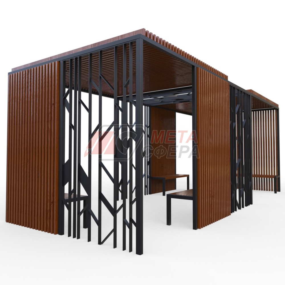 Пергола Астория со скамейками