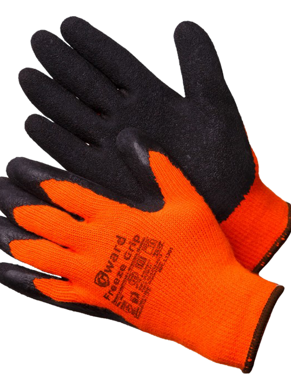 Перчатки Gward Freeze Grip из акриловой пряжи с начесом, покрыты текстурированным латексом