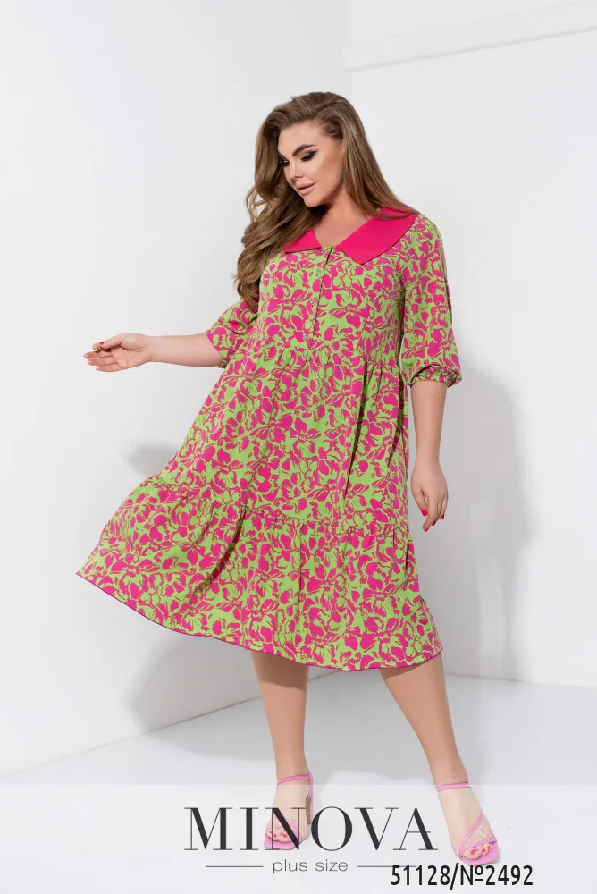 Платье 2492-салатовый Minova