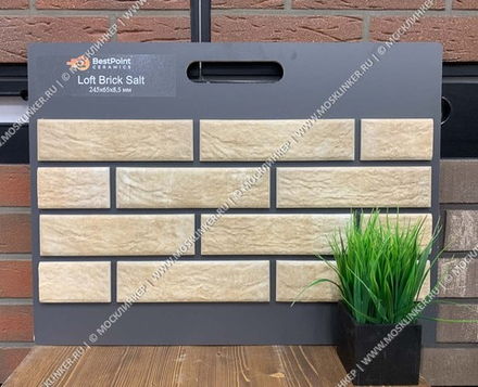 BestPoint Loft brick, Salt, 245x65x8,5 - Клинкерная плитка для фасада и внутренней отделки