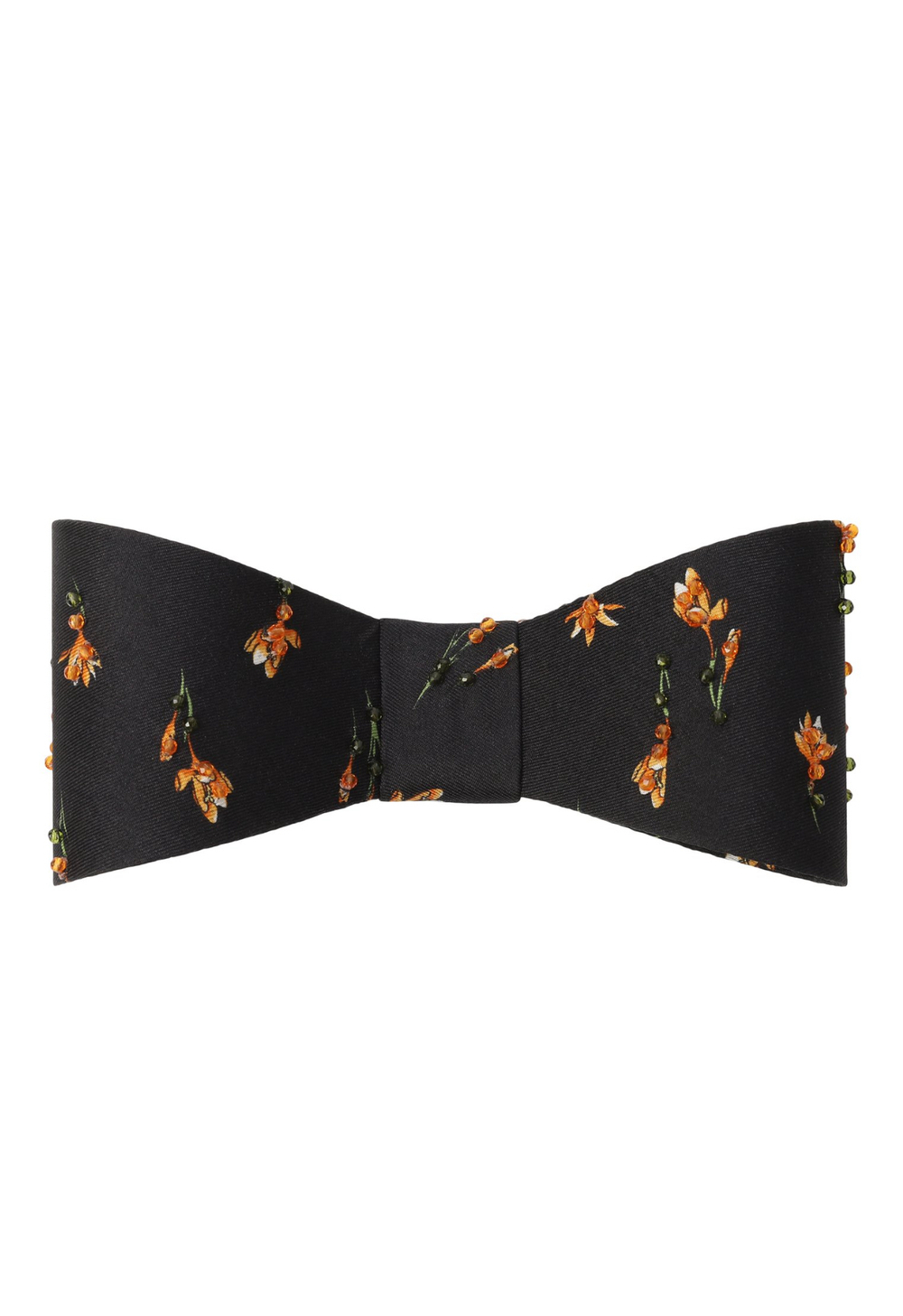 Бант-бабочка с цветами