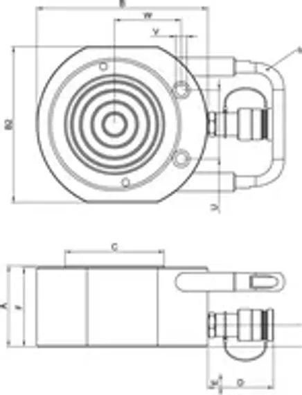 Телескопический домкрат Holmatro HJ 20/50 G 11 с гравитационным возвратом
