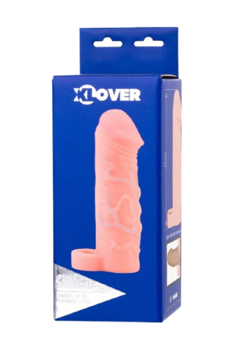 Насадка увеличивающая с фиксацией на мошонке Xlover (17 см)