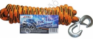 Трос буксира10т ВЕРЕВКА  A-TOL 10 тн 2 крюка 11775