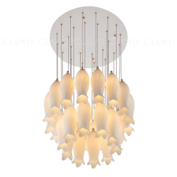 Люстра Cloyd ARGANA C26 / Ø50 см - керамика - E14 - белый (арт.11235)