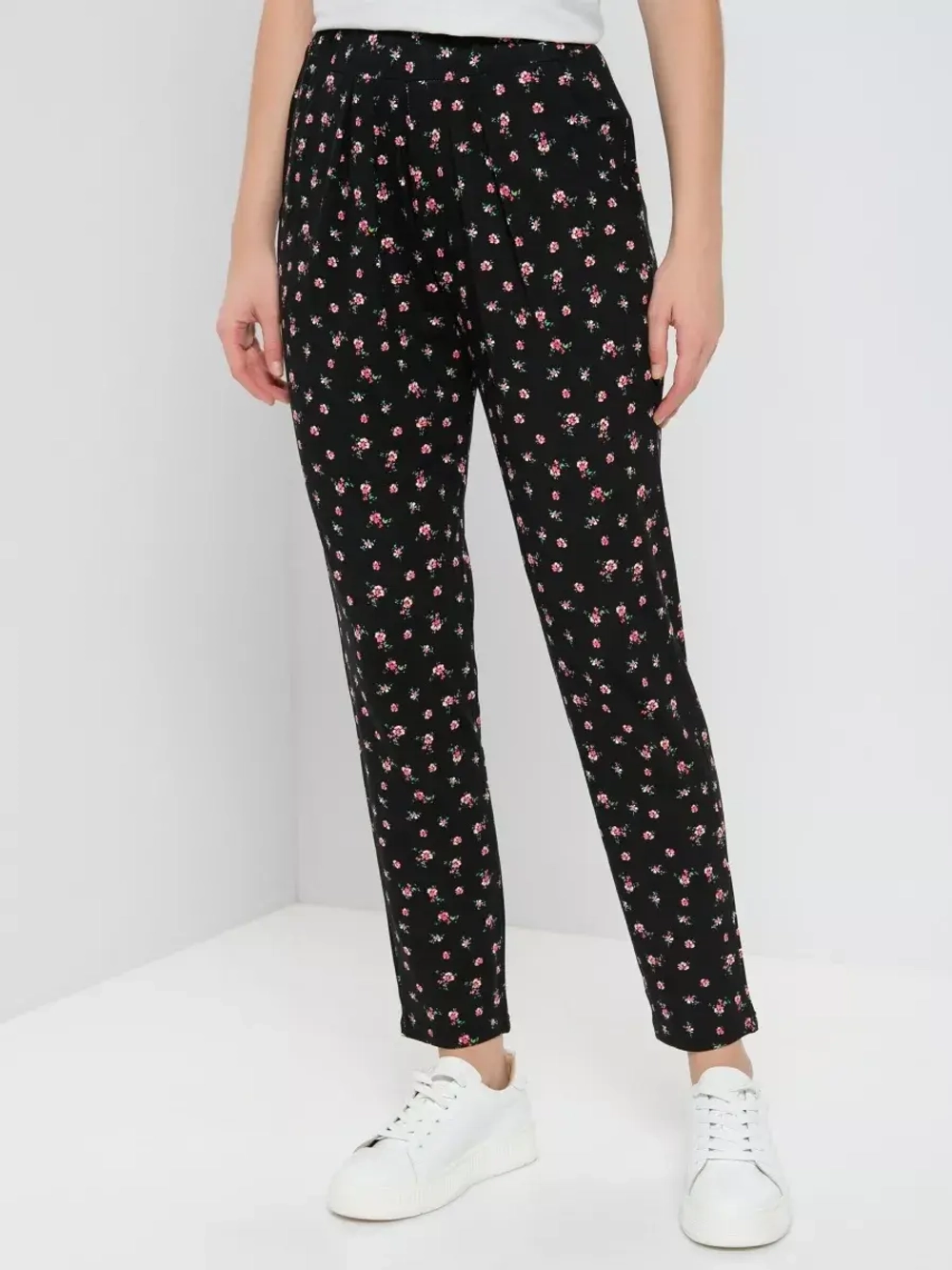 Брюки домашние широкие на резинке