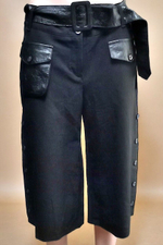 Бриджи женские, размер 46-48, цвет чёрный