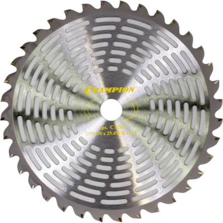 Нож CHAMPION Super Light 36 зубчатый d=255*25,4mm твердосплавные зубцы   C5205