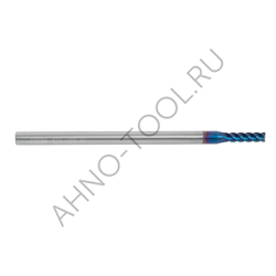 Фреза твердосплавная   3мм (L=75, l=12, хв=4) Z4 45° по закаленной стали BRHM-4EL-D3.0 HRC65 AHNO