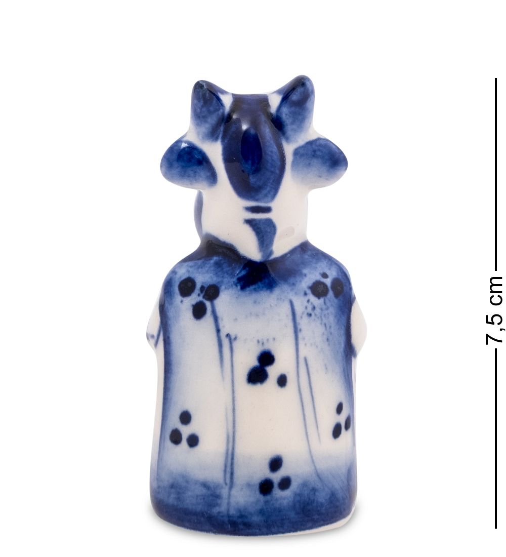 ГЛ- 983 Фигурка «Коза» (Гжельский фарфор)