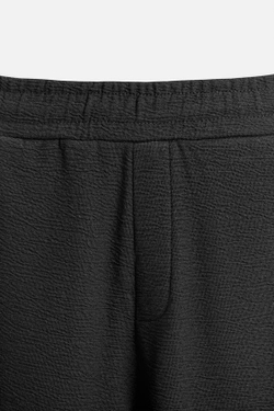 ZARA ЖАККАРДОВЫЕ ДЖОГГЕРЫ С РЕЛЬЕФНЫМ УЗОРОМ, ЧЕРНЫЙ