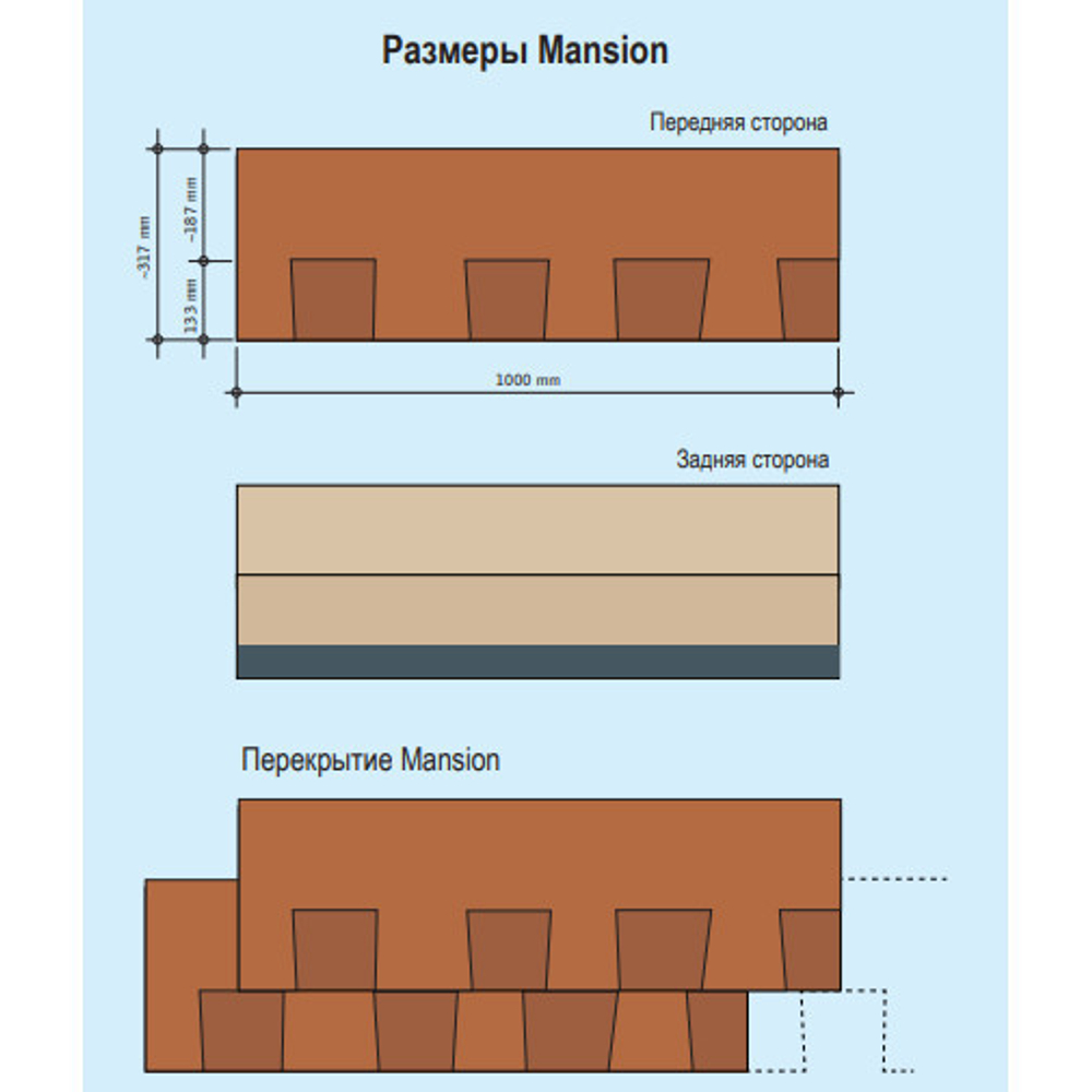 Черепица гибкая Katepal Mansion New Эйлин