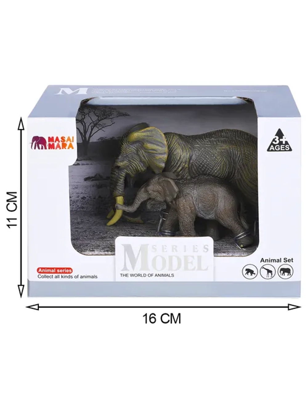 Мир диких животных Семья слонов