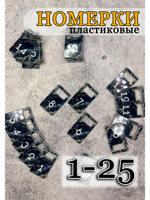 Номерки для ключей акрил 3х5 см
