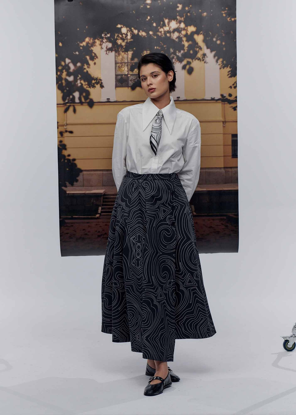 Юбка удлиненная print 291-05, L