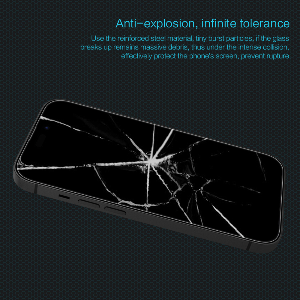 Защитное стекло с прозрачными рамками от Nillkin для iPhone 14 Pro Max, серия H Anti-Explosion Glass Screen Protector