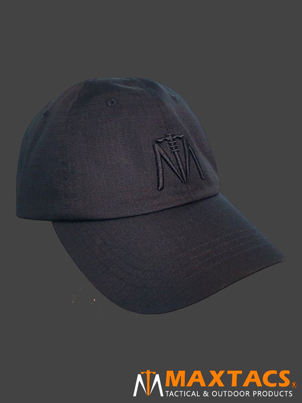 Бейсболка (кепка) Maxtacs (Gongtex) Ripstop Baseball Cap. Чёрный