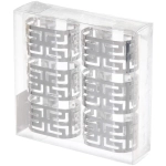 Набор колец для салфеток 6шт «Олимпия» 5,5*3см, серебро