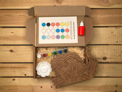 3D картина по номерам Улитка, Морские животные, SamCraft, подарочный набор для творчества, многослойное панно из дерева