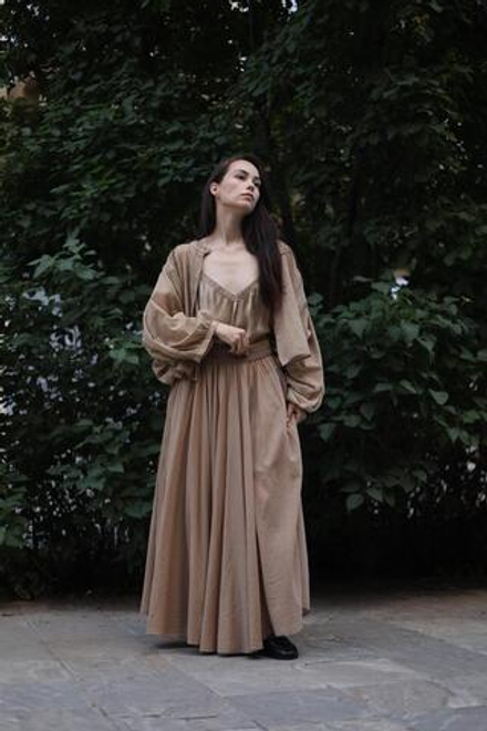 рубашка с объёмными рукавами