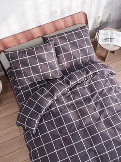 Простынь на резинке полисатин Simple House "Лидс" 180x200 см