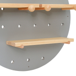 Полка настенная круглая shely, D50 см, светло-серая