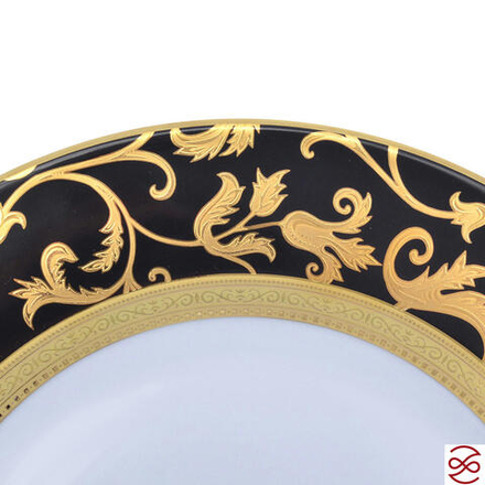 Набор тарелок ConstanzaTosca Black Gold 27 см (6 шт)