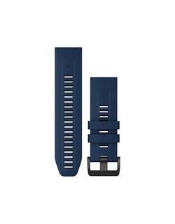 Ремешок силиконовый 26 мм для Garmin Fenix 7x Premium быстросъемный QuickFit (Темно-синий)