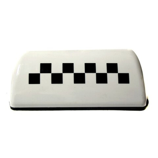 ТАКСИ шашка на 6 магнита БЕЛАЯ Стандарт ОСВАР 12Вольт 20718