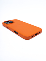 Кожаный чехол Leather Case iPhone 16 Pro MAX Оранжевый