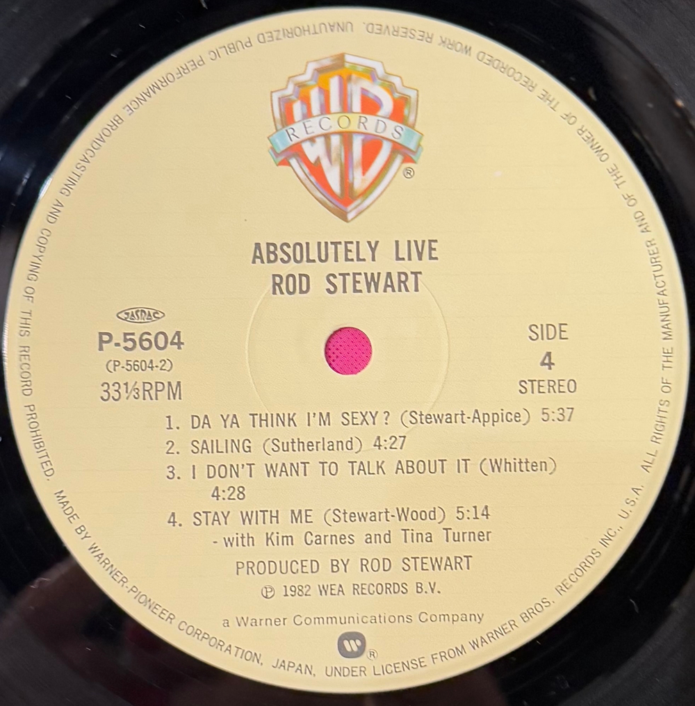 Виниловая пластинка Rod Stewart ‎– Absolutely Live 2LP