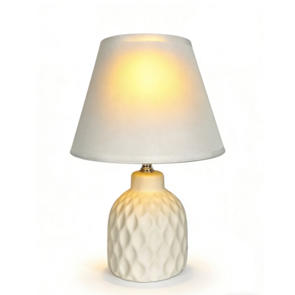 Настольная лампа Rivoli   7550-501 1 х Е14 40 Вт керамика белая с абажуром