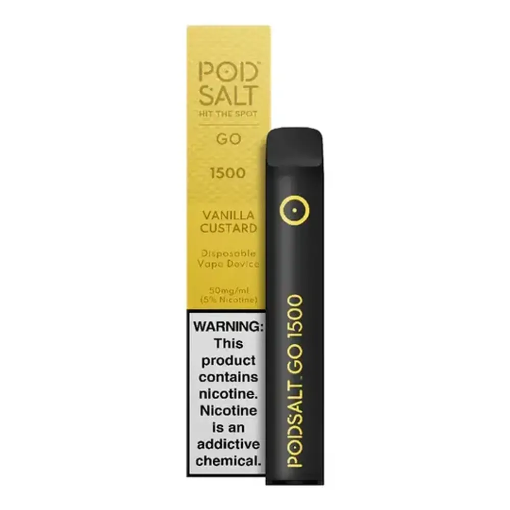 Pod Salt GO 1500 - Vanilla Custard (5% nic)