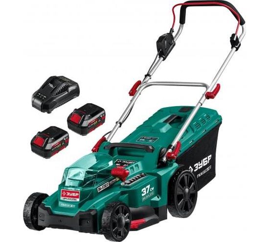 Газонокосилка аккумуляторная бесщеточная ЗУБР 36 Вт, 2х18В АКБ( 4Ач) ГКЛ-3736-42