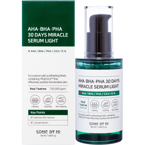 SOME BY MI Сыворотка для проблемной кожи лица AHA-BHA-PHA 30 Days Miracle Serum Light 50мл
